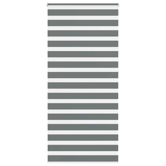 Zebra Blind Dark Grey 110x230 cm Fabric Width 105,9 cm Polyester