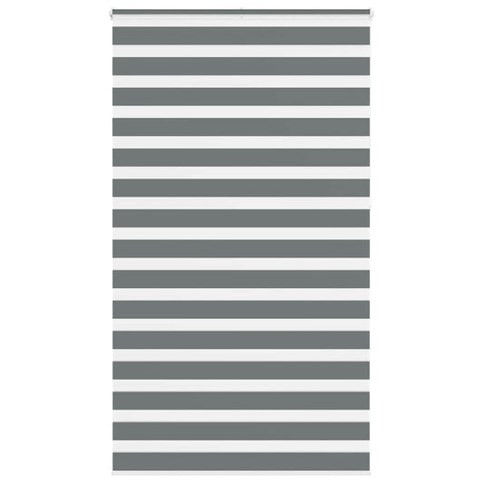 Zebra Blind Dark Grey 125x230 cm Fabric Width 120.9 cm Polyester