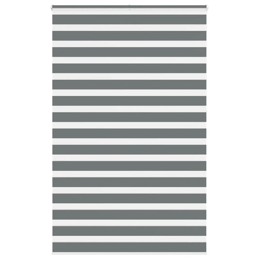 Zebra Blind Dark Grey 140x230 cm Fabric Width 135.9 cm Polyester