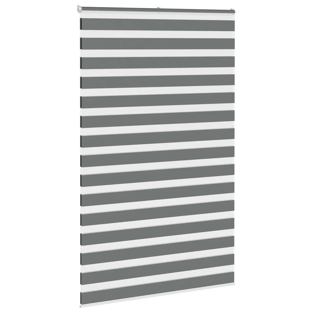 Zebra Blind Dark Grey 140x230 cm Fabric Width 135.9 cm Polyester