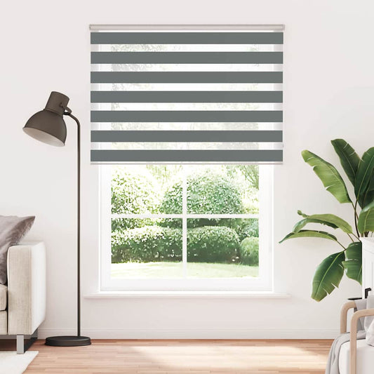 Zebra Blind Dark Grey 155x230cm Fabric Width 150.9 cm Polyester