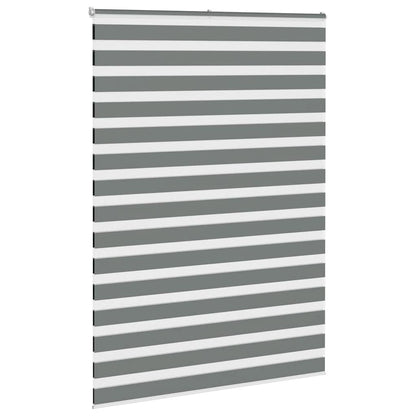 Zebra Blind Dark Grey 155x230 cm Fabric Width 150.9 cm Polyester