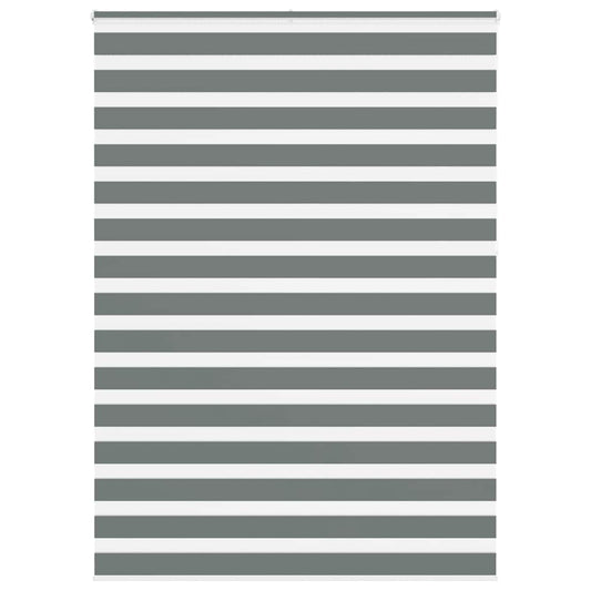 Zebra Blind Dark Grey 165x230 cm Fabric Width 160.9 cm Polyester