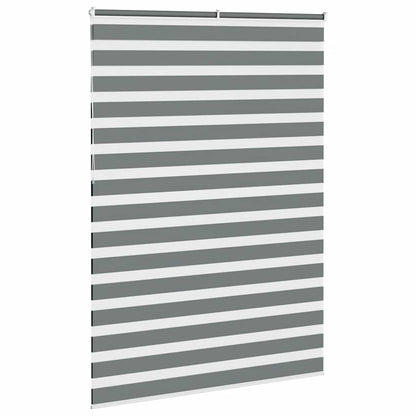 Zebra Blind Dark Grey 165x230 cm Fabric Width 160.9 cm Polyester