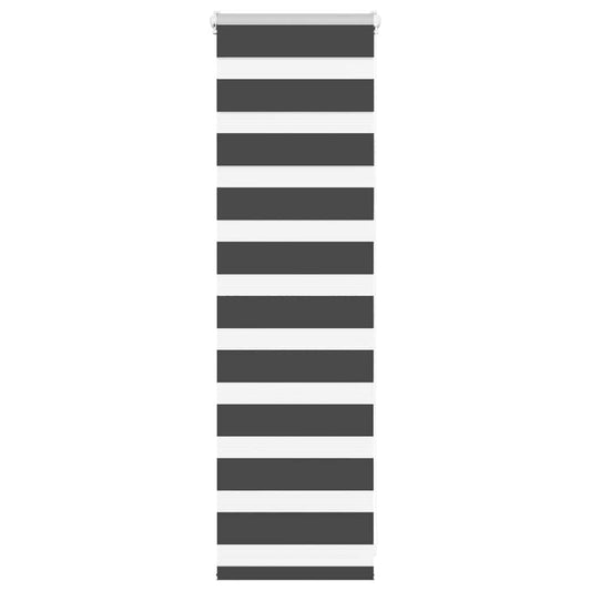 Zebra Blind Black 40x100 cm Fabric Width 35.9 cm Polyester