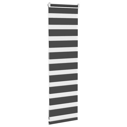 Zebra Blind Black 45x100 cm Fabric Width 40.9 cm Polyester