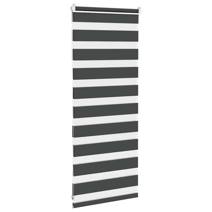 Zebra Blind Black 65x100 cm Fabric Width 60.9 cm Polyester