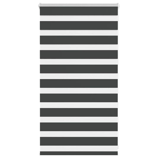 Zebra Blind Black 85x100 cm Fabric Width 80.9 cm Polyester
