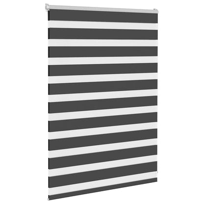 Zebra Blind Black 115x100 cm Fabric Width 110.9 cm Polyester