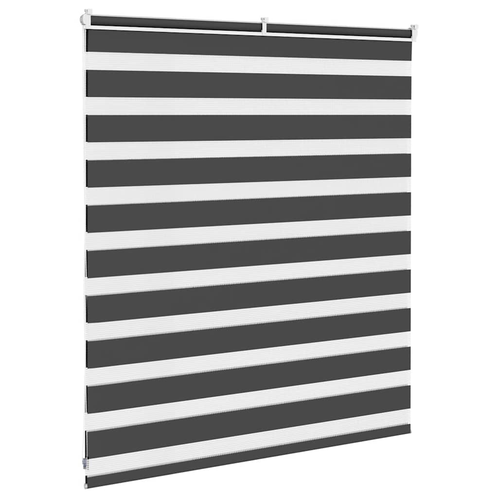 Zebra Blind Black 120x100 cm Fabric Width 115.9 cm Polyester