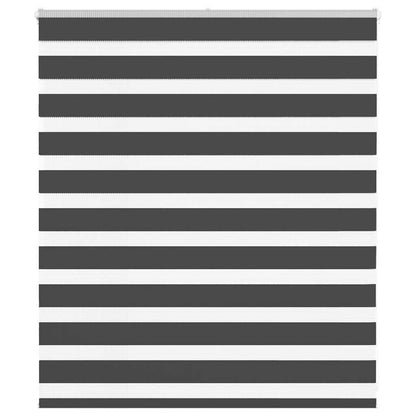 Zebra Blind Black 130x100 cm Fabric Width 125.9 cm Polyester