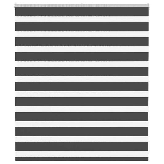 Zebra Blind Black 130x100 cm Fabric Width 125.9 cm Polyester