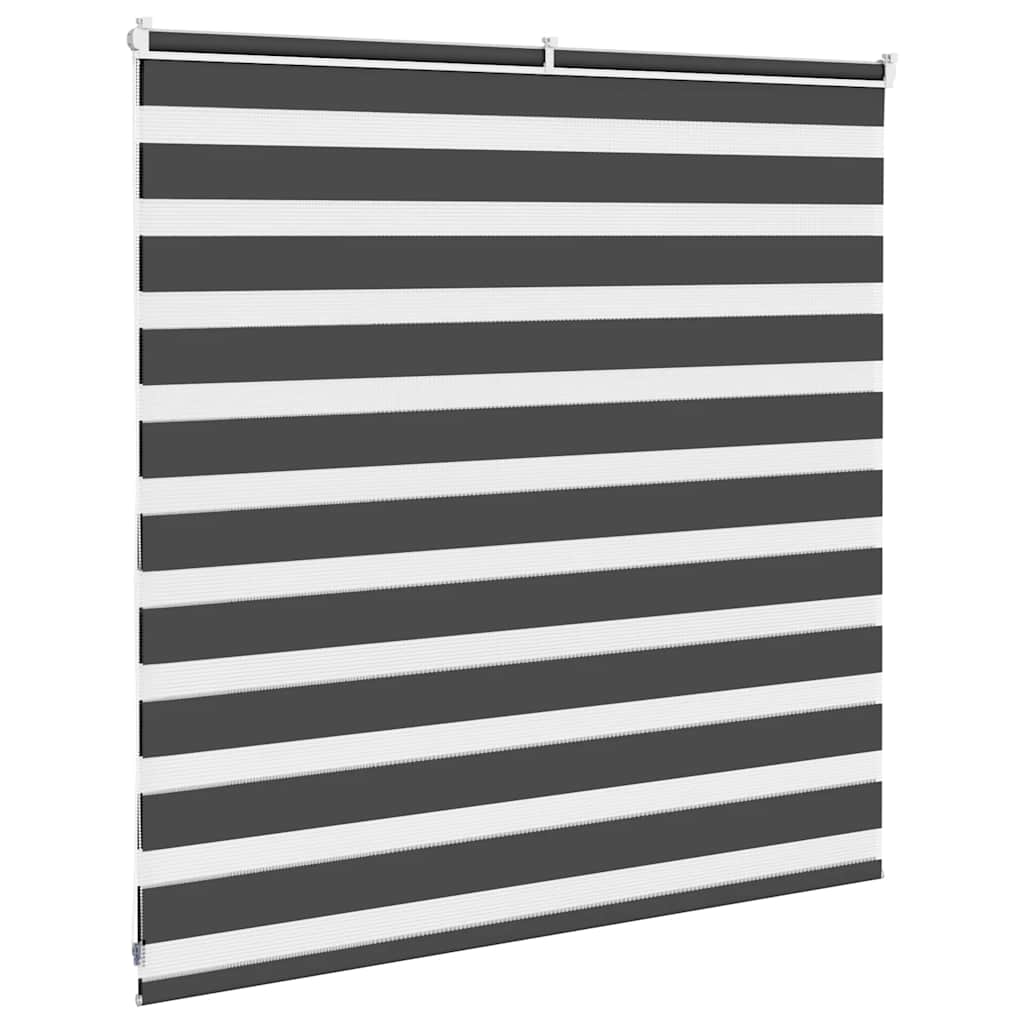 Zebra Blind Black 140x100 cm Fabric Width 135.9 cm Polyester