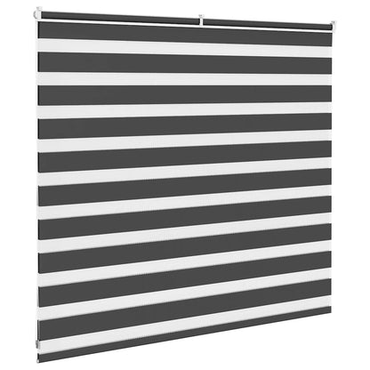 Zebra Blind Black 160x100 cm Fabric Width 155.9 cm Polyester