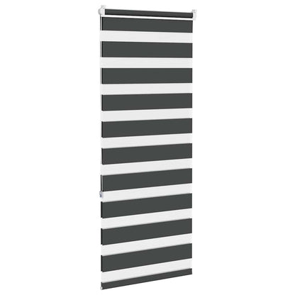 Zebra Blind Black 65x150 cm Fabric Width 60.9 cm Polyester