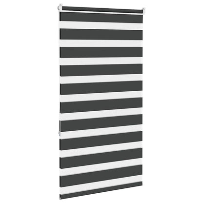 Zebra Blind Black 70x150 cm Fabric Width 65.9 cm Polyester