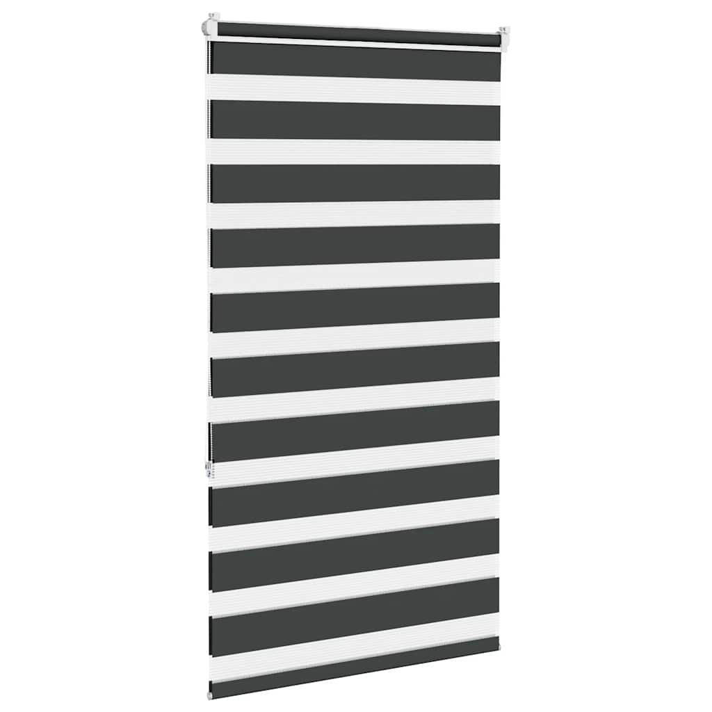 Zebra Blind Black 80x150 cm Fabric Width 75.9 cm Polyester