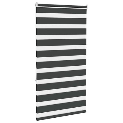 Zebra Blind Black 85x150 cm Fabric Width 80.9 cm Polyester