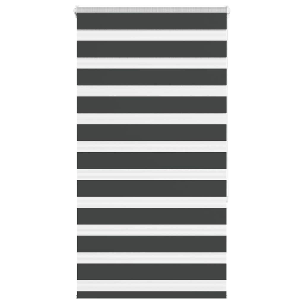 Zebra Blind Black 90x150 cm Fabric Width 85.9 cm Polyester