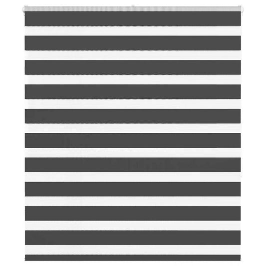 Zebra Blind Black 125x150 cm Fabric Width 120.9 cm Polyester