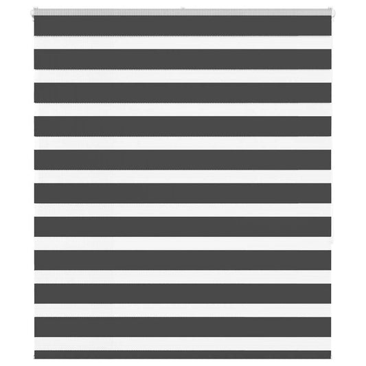 Zebra Blind Black 130x150 cm Fabric Width 125.9 cm Polyester