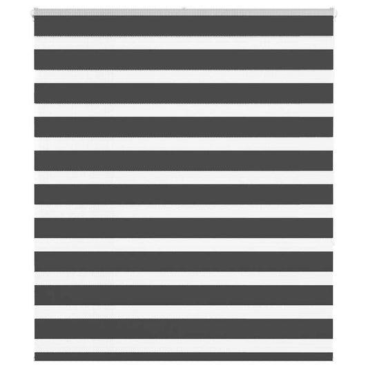 Zebra Blind Black 135x150 cm Fabric Width 130.9 cm Polyester