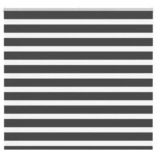 Zebra Blind Black 160x150 cm Fabric Width 155.9 cm Polyester