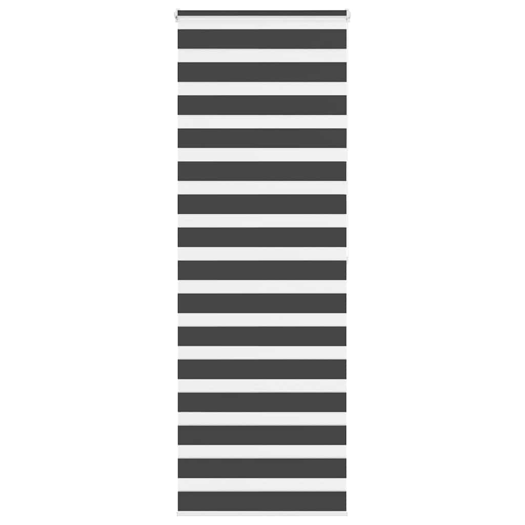 Zebra Blind Black 90x200 cm Fabric Width 85.9 cm Polyester
