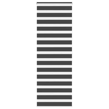 Zebra Blind Black 90x200 cm Fabric Width 85.9 cm Polyester