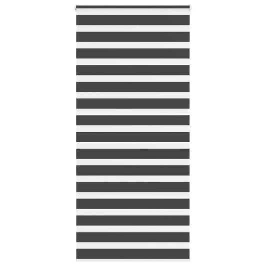 Zebra Blind Black 95x200 cm Fabric Width 90.9 cm Polyester