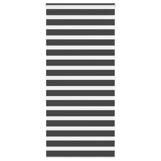 Zebra Blind Black 115x200 cm Fabric Width 110.9 cm Polyester