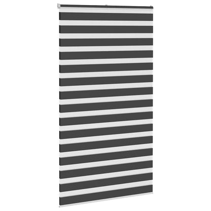 Zebra Blind Black 120x200 cm Fabric Width 115.9 cm Polyester