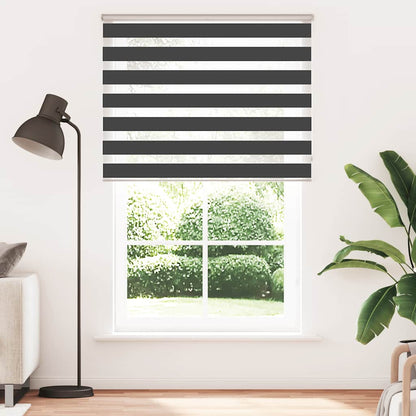 Zebra Blind Black 140x200 cm Fabric Width 135.9 cm Polyester