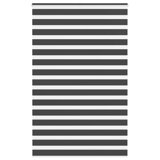 Zebra Blind Black 145x200 cm Fabric Width 140.9 cm Polyester