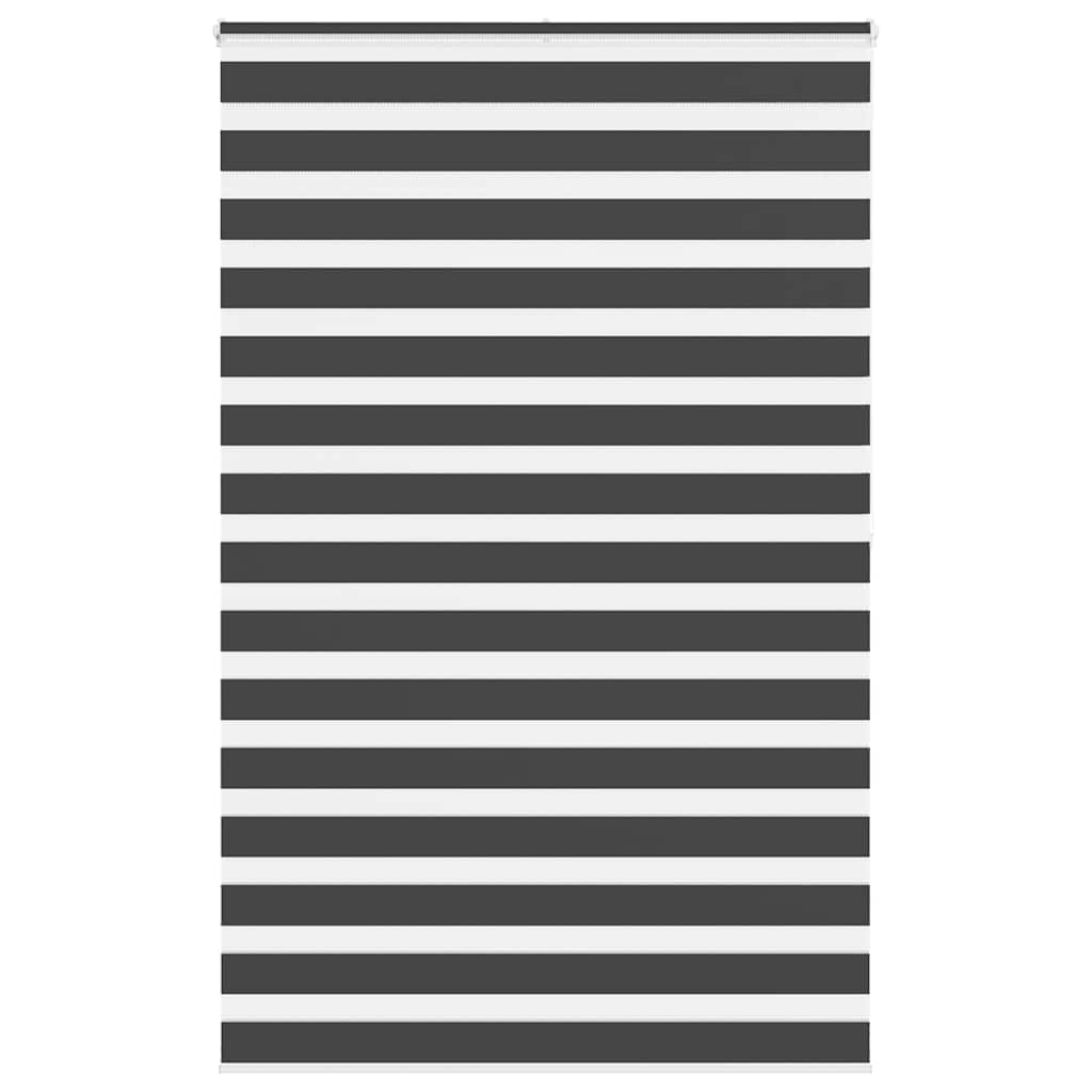 Zebra Blind Black 150x200 cm Fabric Width 145.9 cm Polyester