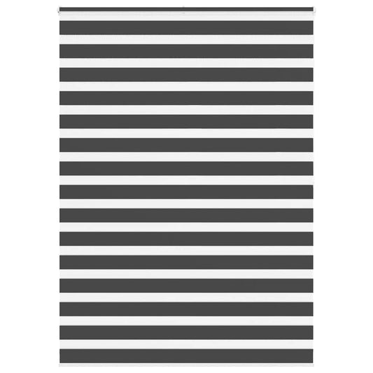 Zebra Blind Black 155x200 cm Fabric Width 150.9 cm Polyester