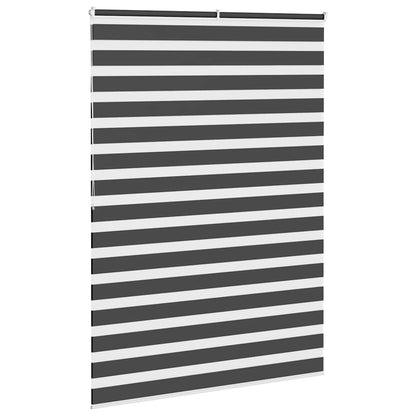 Zebra Blind Black 165x200 cm Fabric Width 160.9 cm Polyester