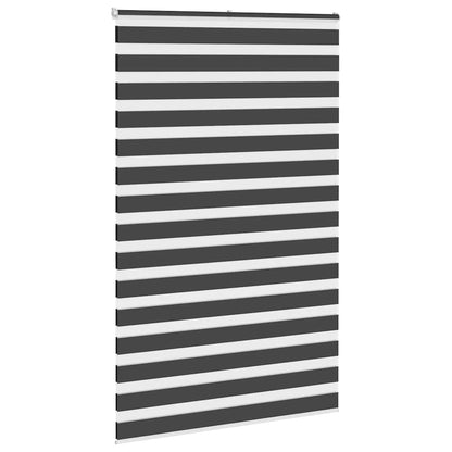 Zebra Blind Black 140x230 cm Fabric Width 135.9 cm Polyester