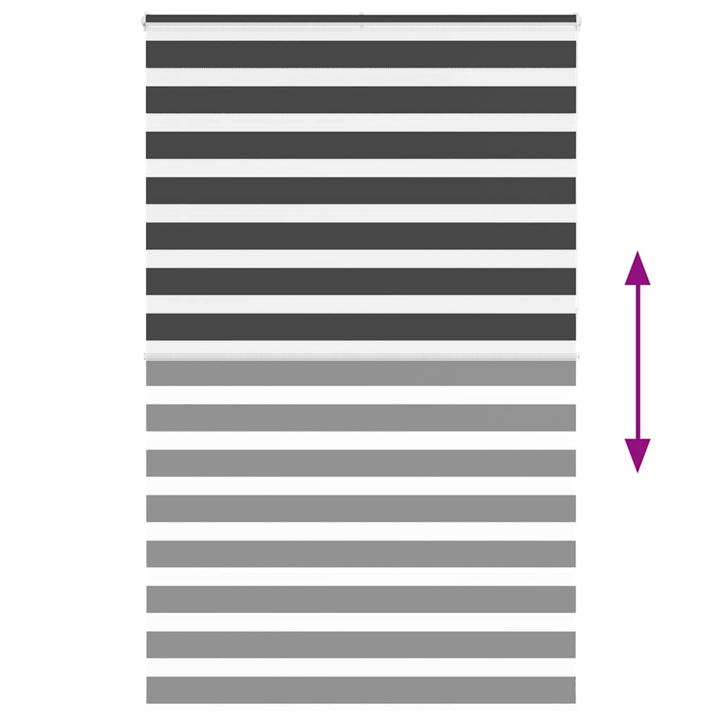 Zebra Blind Black 150x230 cm Fabric Width 145.9 cm Polyester