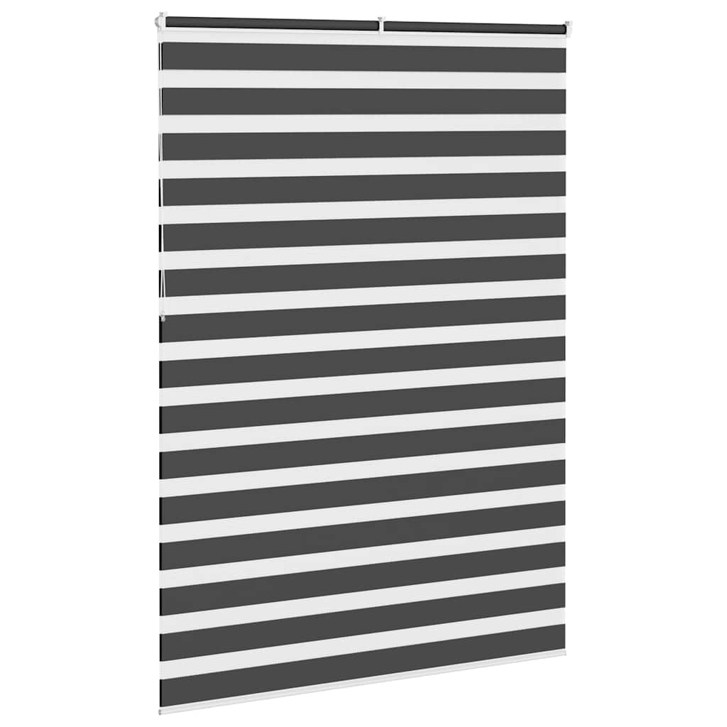 Zebra Blind Black 160x230 cm Fabric Width 155.9 cm Polyester