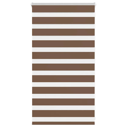 Zebra Blind Brown 75x100 cm Fabric Width 70.9 cm Polyester