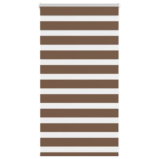 Zebra Blind Brown 75x100 cm Fabric Width 70.9 cm Polyester