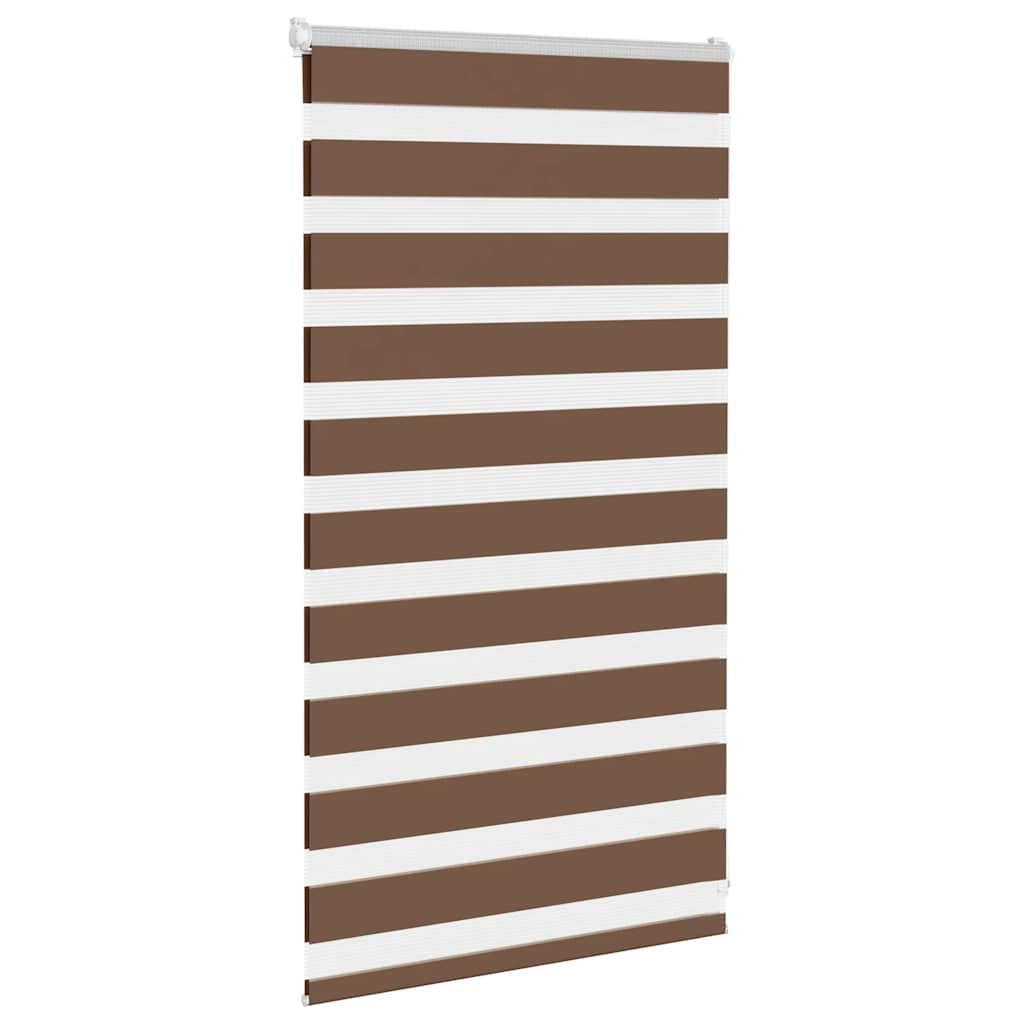 Zebra Blind Brown 75x100 cm Fabric Width 70.9 cm Polyester