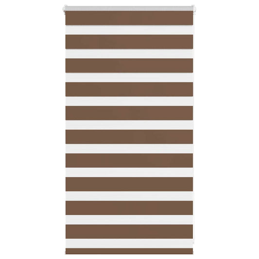 Zebra Blind Brown 80x100 cm Fabric Width 75.9 cm Polyester