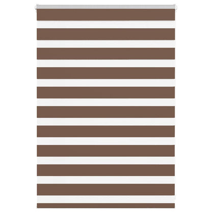 Zebra Blind Brown 105x100 cm Fabric Width 100.9 cm Polyester