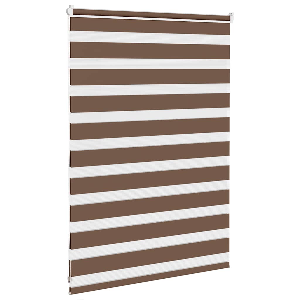 Zebra Blind Brown 105x100 cm Fabric Width 100.9 cm Polyester