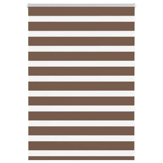 Zebra Blind Brown 115x100 cm Fabric Width 110.9 cm Polyester
