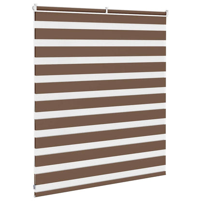 Zebra Blind Brown 120x100 cm Fabric Width 115.9 cm Polyester