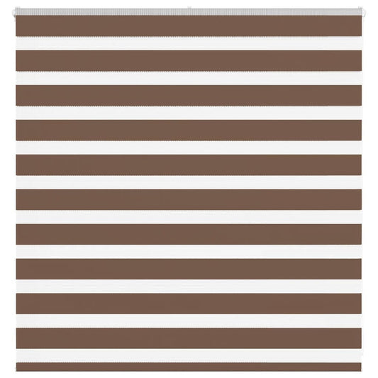 Zebra Blind Brown 140x100 cm Fabric Width 135.9 cm Polyester