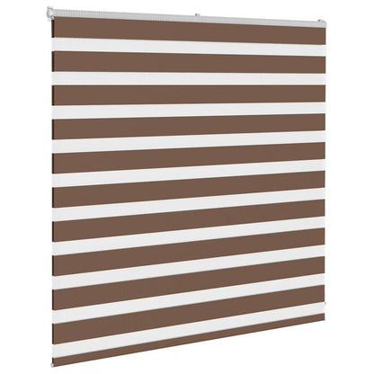 Zebra Blind Brown 140x100 cm Fabric Width 135.9 cm Polyester